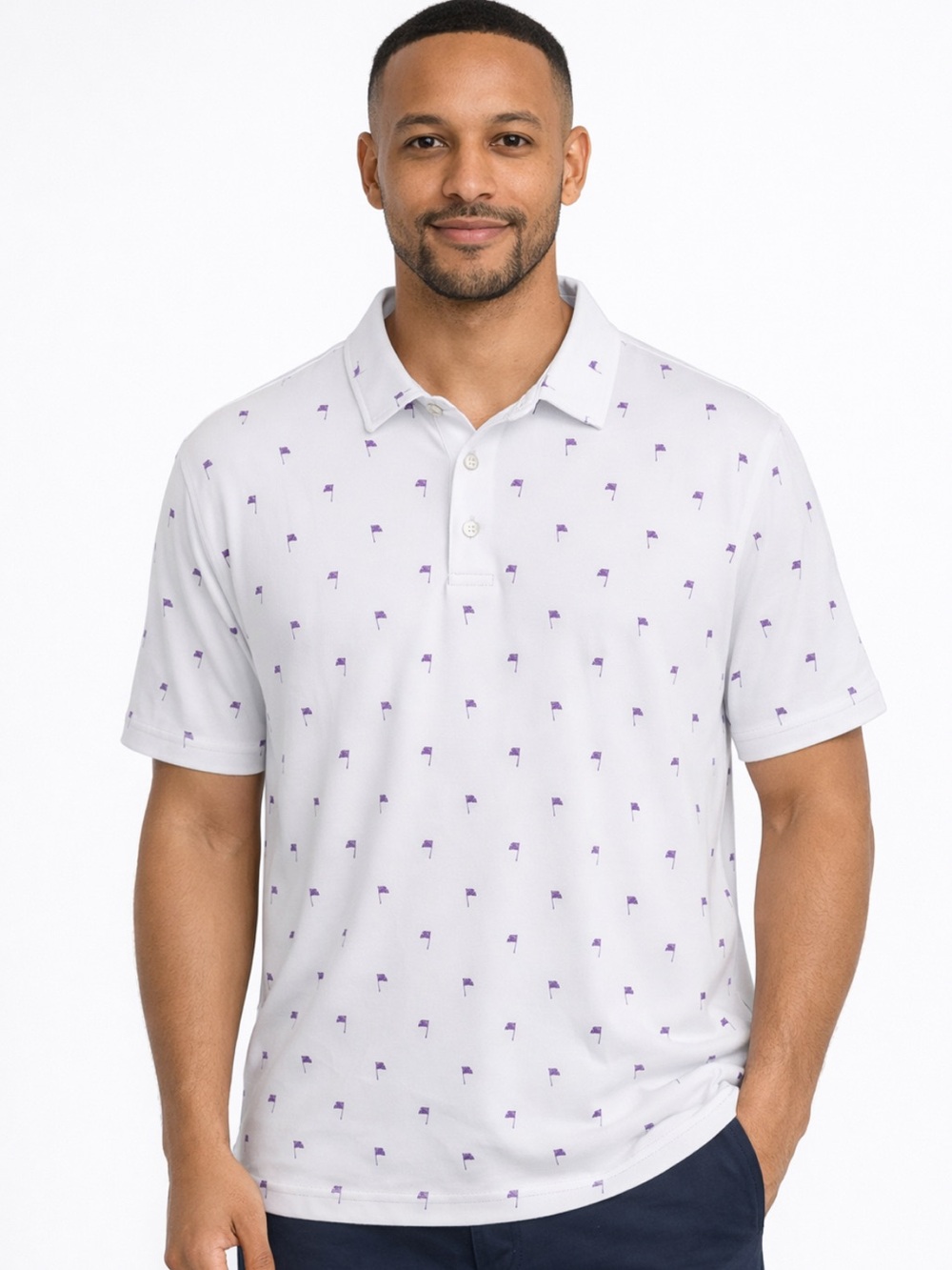Criquet Tour Range Performance Polo XXL SS White Lightweight Golf Shirt 
II